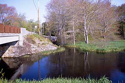 View of the Put-in at Vaughn Street from across the River