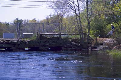 Looking Upriver at the Decrepit Plymouth Street Bridge