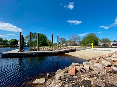 The Rebuilt Boat Ramp and Dock